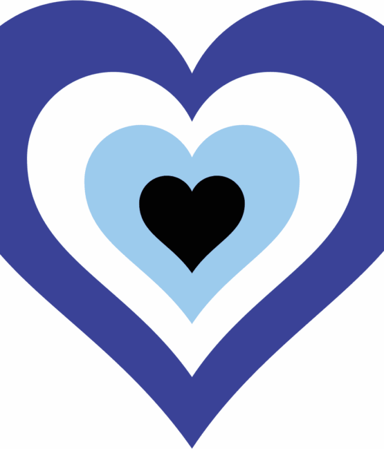 Heart Evil eye heat transfers