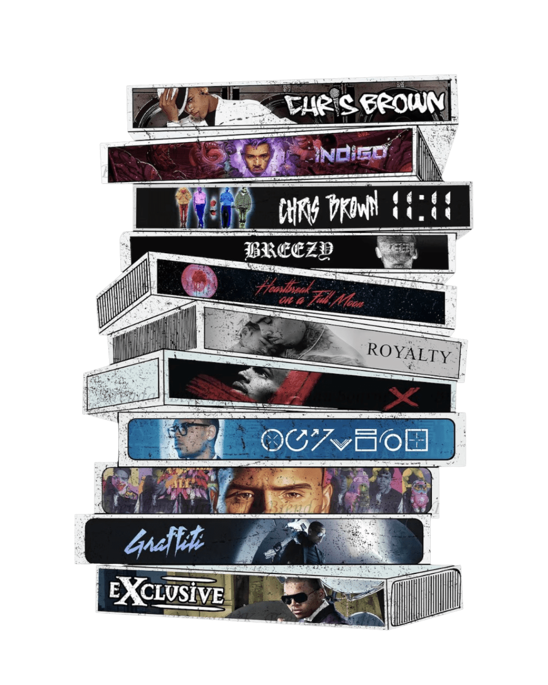 Tapes Chris Brown heat transfers