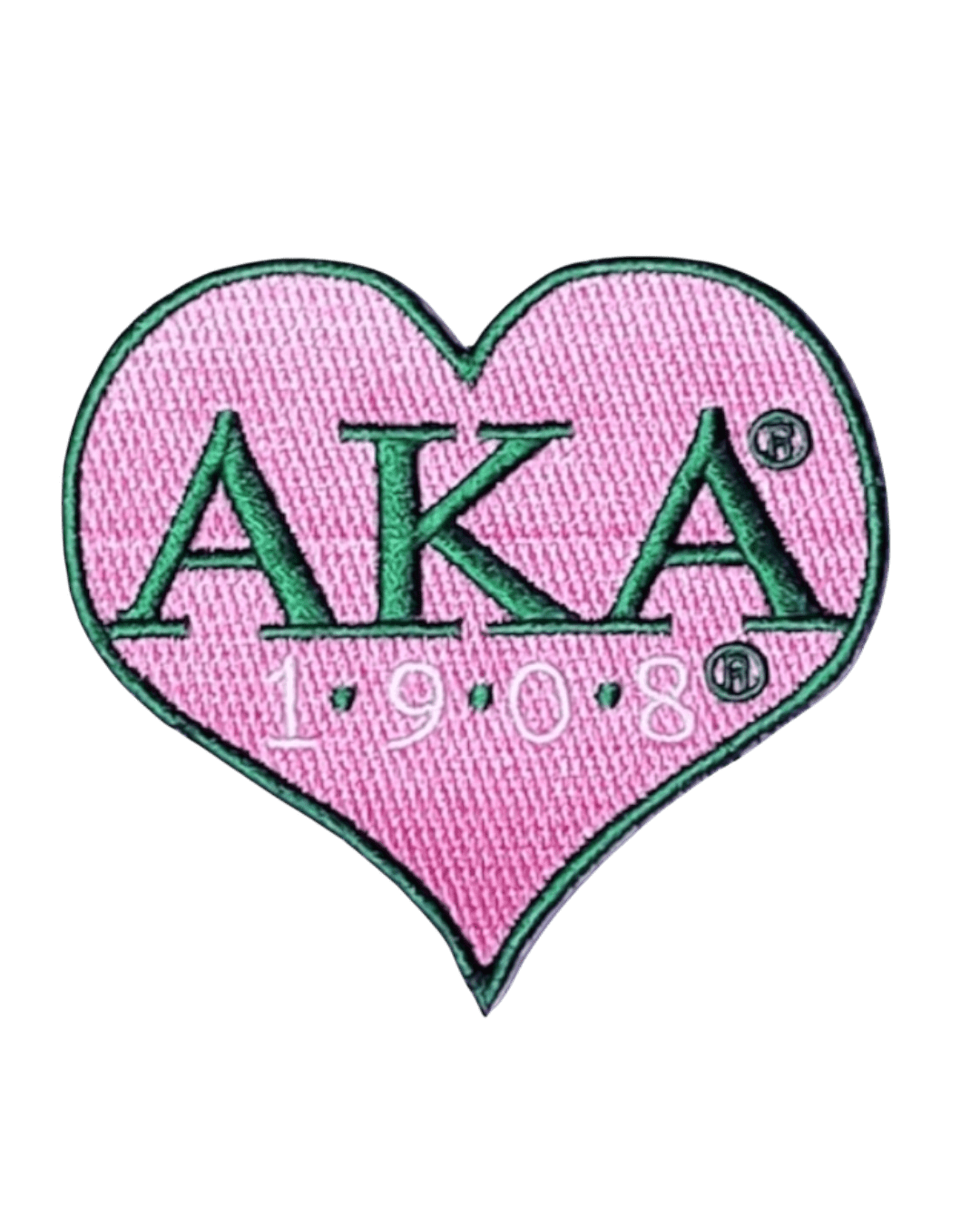 Heart 1908 Aka iron on embroidery patches
