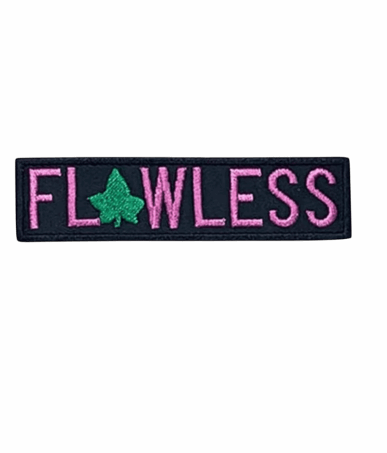 Flawless Aka iron on embroidery patches
