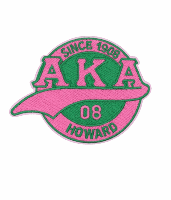 AKA 08 iron on embroidery patches