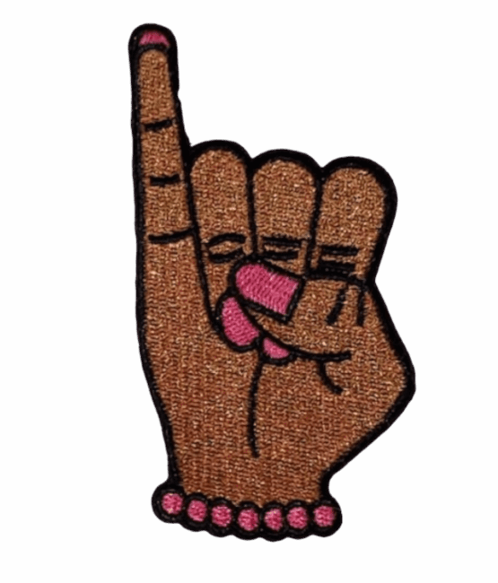 AKA hand iron on embroidery patches