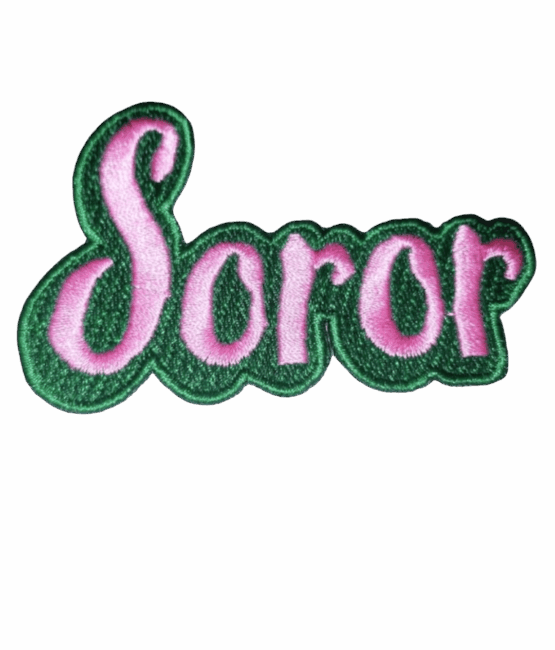 Soror Aka iron on embroidery patches