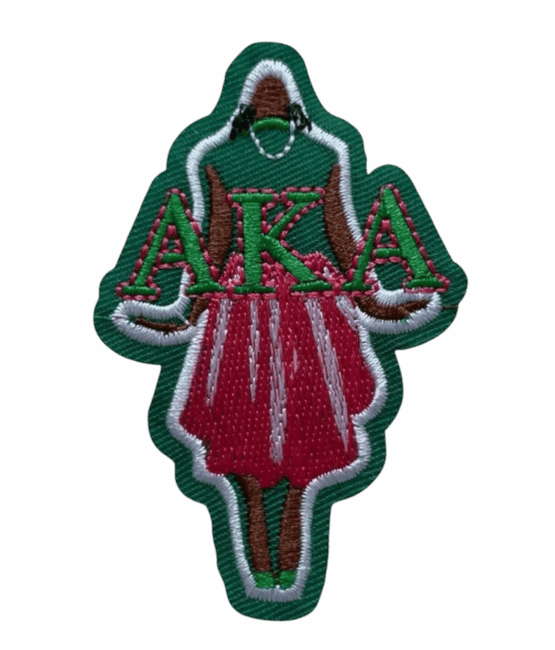 AKA lady iron on embroidery patches