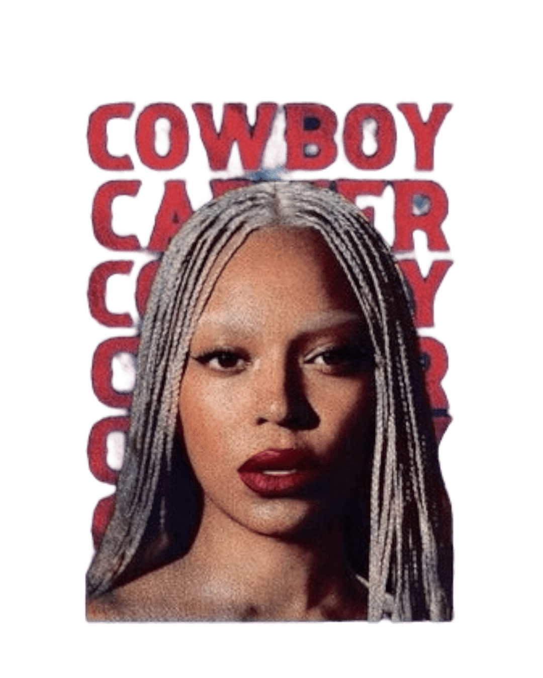 Red Cowboy carter Beyoncé iron on heat transfers