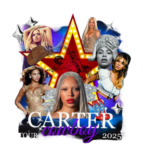 Star Cowboy carter Beyoncé iron on heat transfers