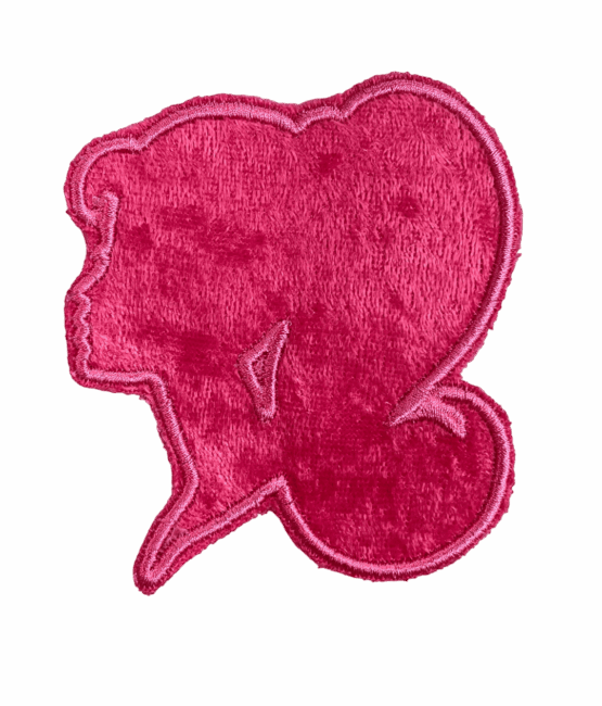 Barbie appliqué Embroidery Design patch