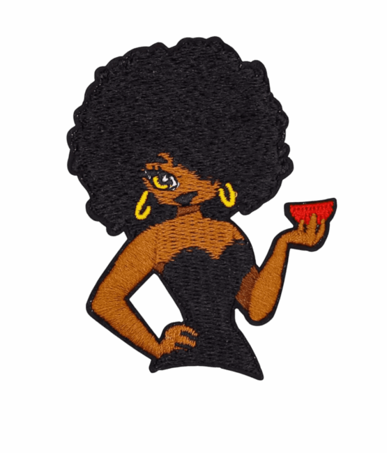 Beautiful Afro iron on melanin patches