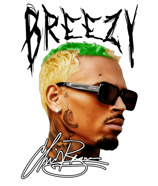 Breezy Chris Brown heat transfers