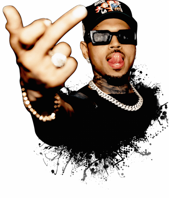 Chris Brown heat transfers 48