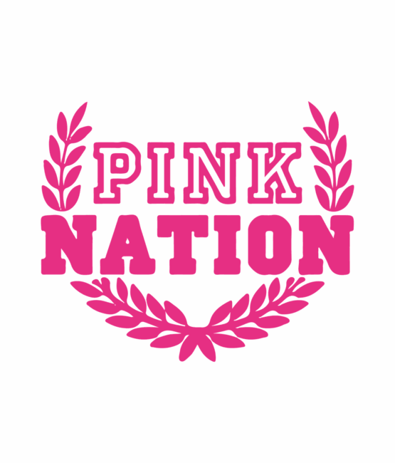 Pink nation iron on heat transfer