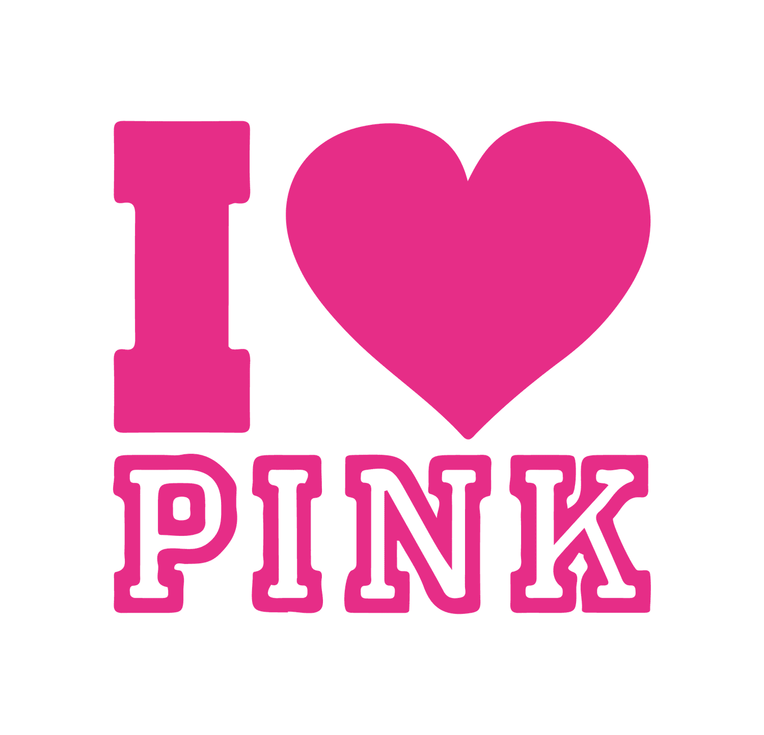 I love pink iron on heat transfer