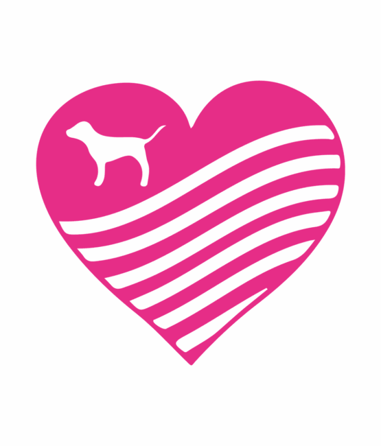 Pink heart iron on heat transfer