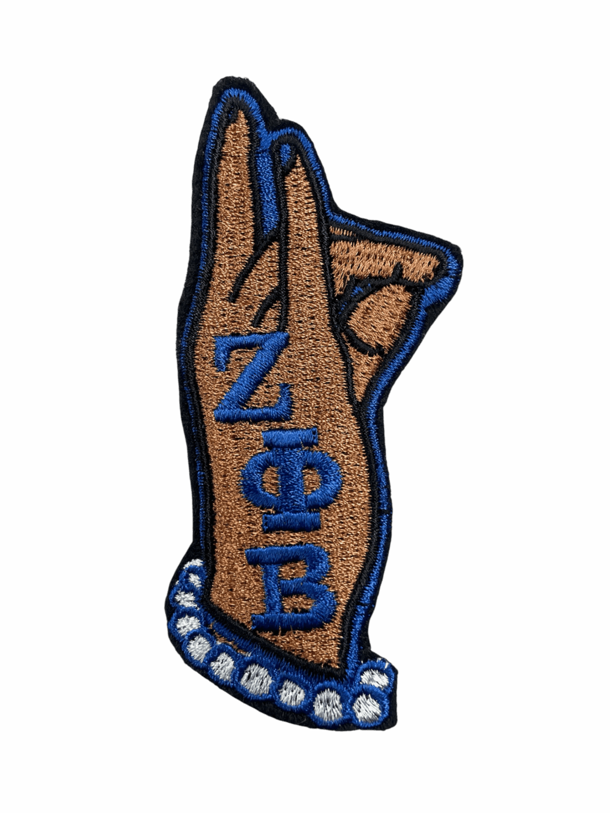 Zeta phi beta hand 2 iron on patches