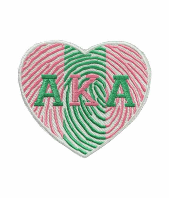 Thumbprint Heart 1908 Aka iron on embroidery patches