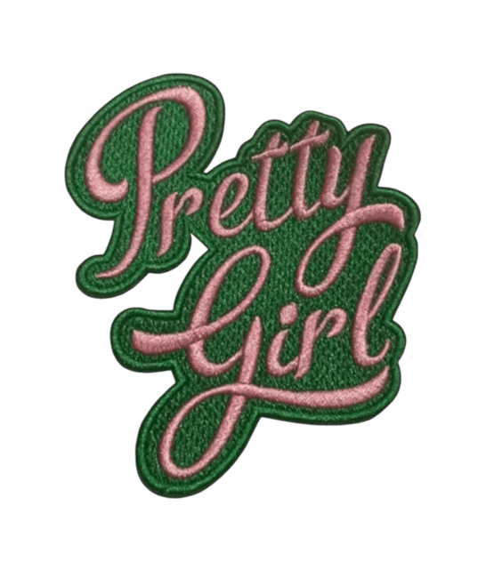 Pretty girl AKA iron on embroidery patches