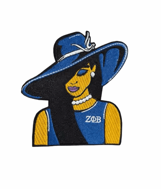 Lady Zeta phi beta iron on patches