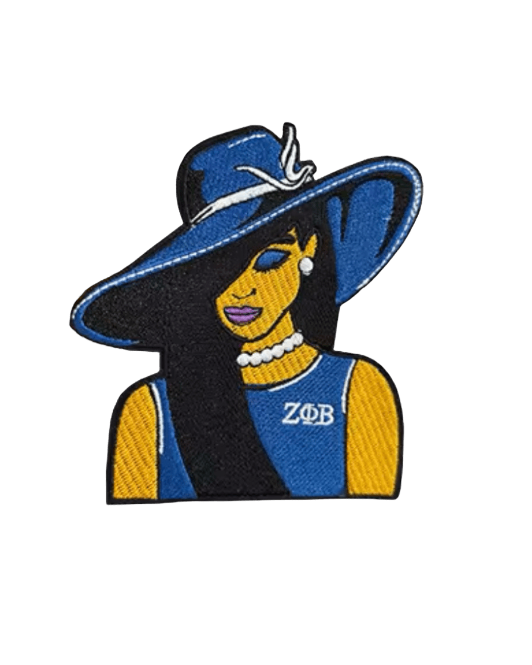 Lady Zeta phi beta iron on patches