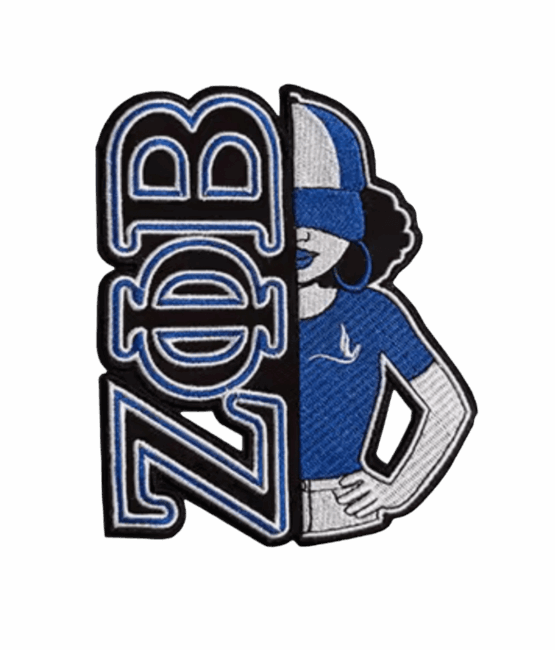 Zeta phi beta iron on patches