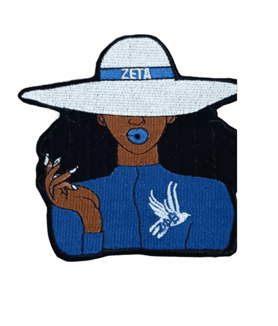 Zeta phi beta lady iron on patches