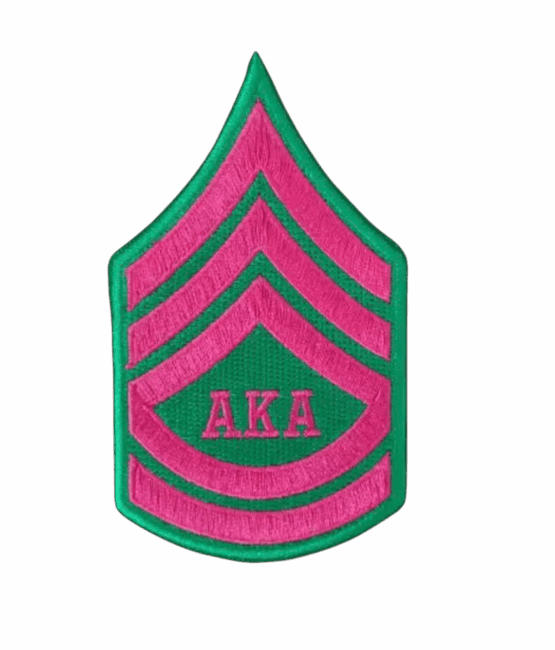 AKA badge iron on embroidery patches