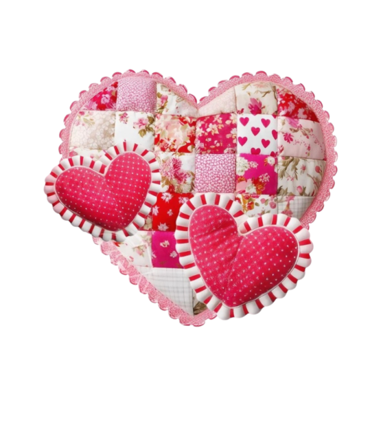 Heart iron on valentine transfers