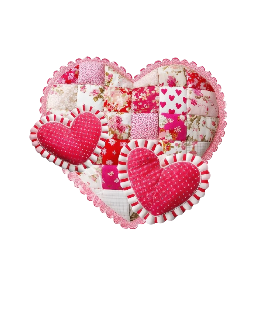 Heart iron on valentine transfers