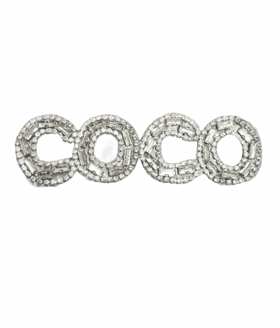 Coco glass rhinestone patches for t-shirt sweater jackets