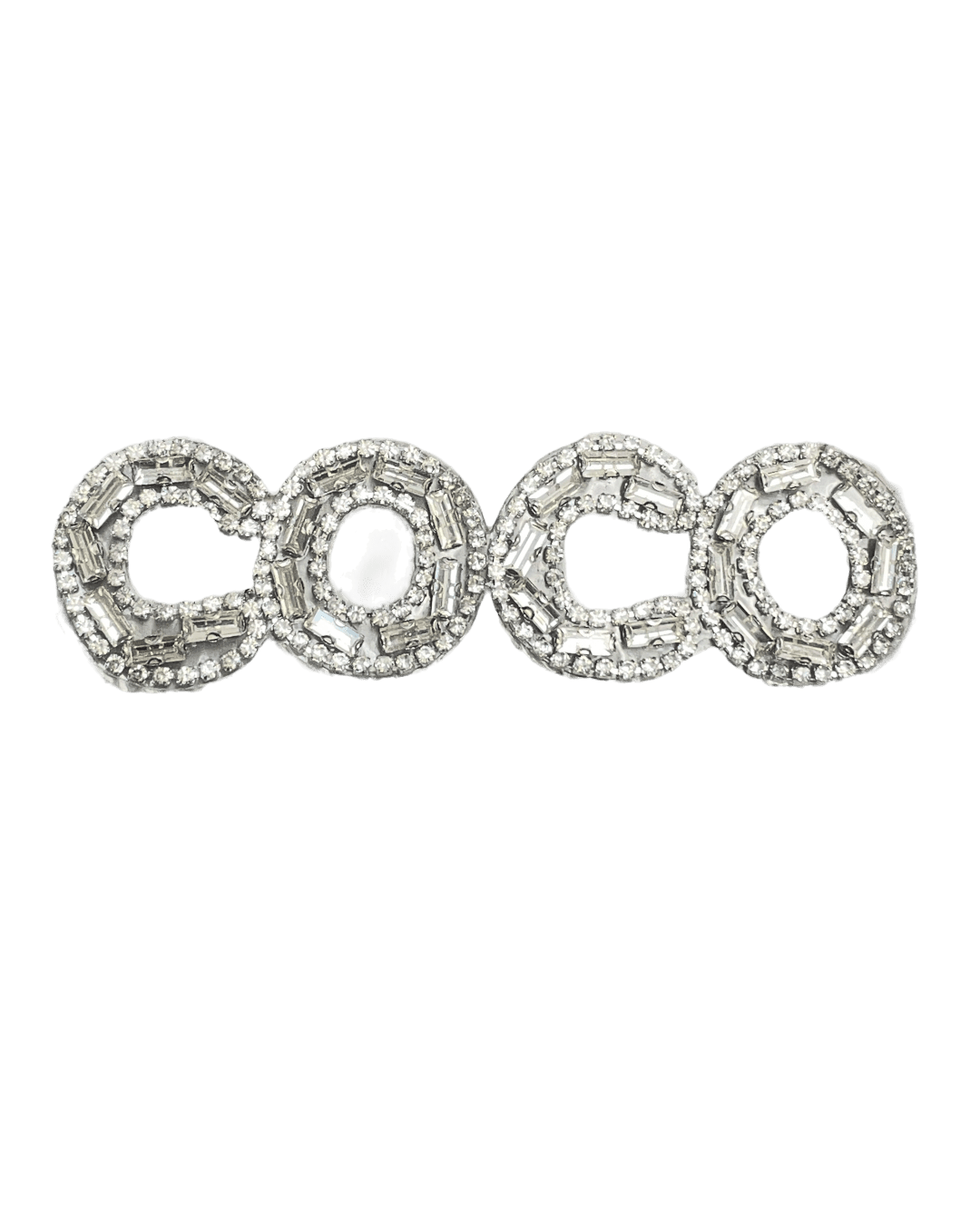 Coco glass rhinestone patches for t-shirt sweater jackets