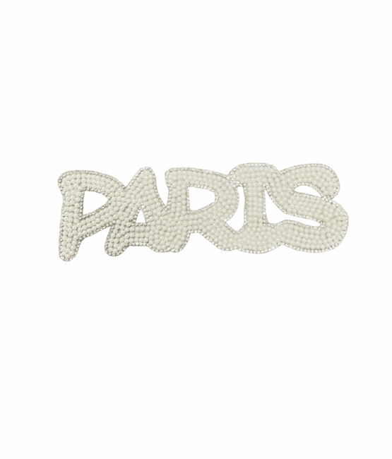Paris pearl rhinestone patches for t-shirt sweater jackets diy craft