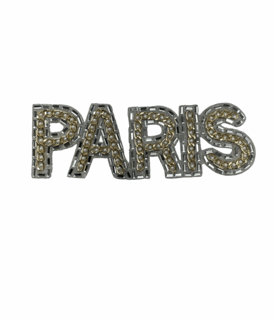 Paris chain rhinestone patches for t-shirt sweater jackets diy craft