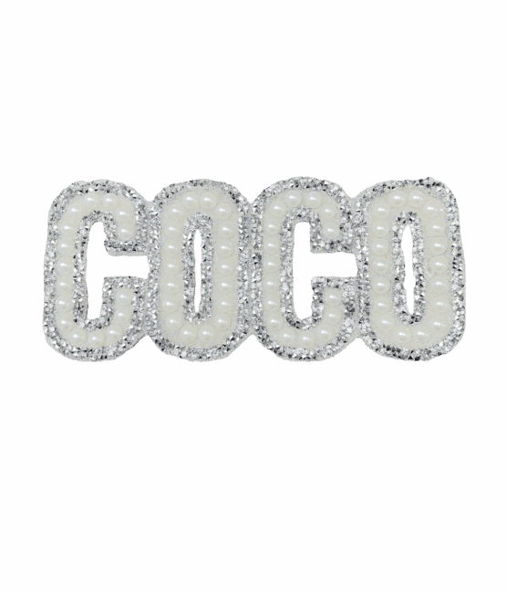 Coco pearl rhinestone patches for t-shirt sweater jackets diy craft