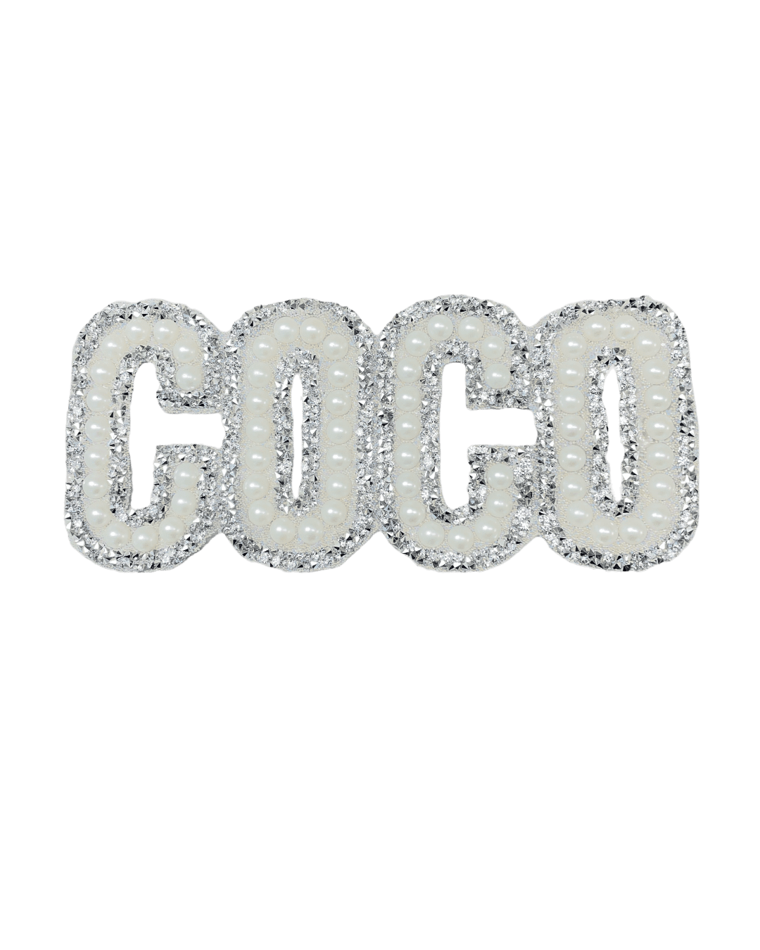 Coco pearl rhinestone patches for t-shirt sweater jackets diy craft