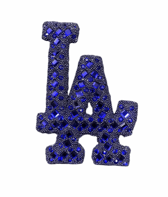 Blue stones LA Rhinestone Patch