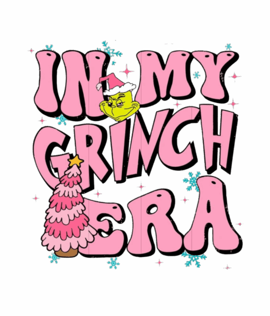 In my grinch area Christmas DTF ready to press iron on