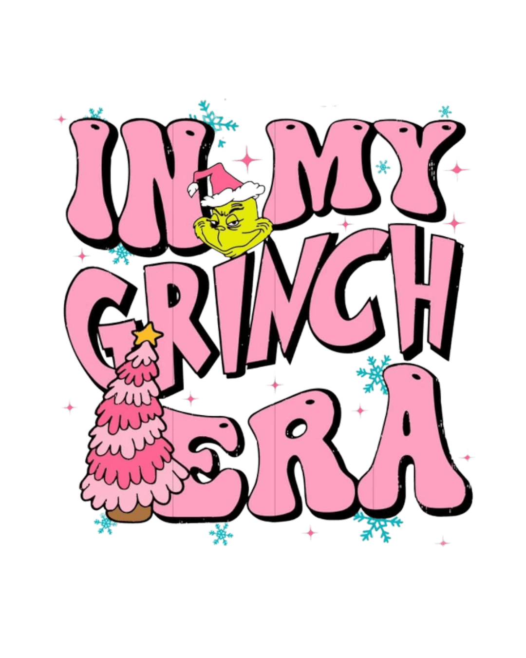 In my grinch area Christmas DTF ready to press iron on