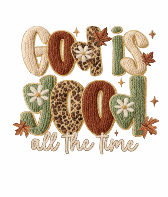 Faux quilt god is good worship christian heat transfers
