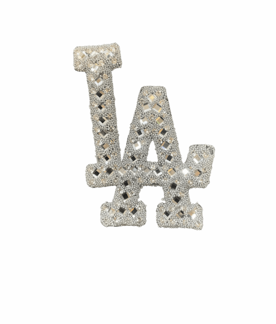 Clear stones LA Rhinestone Patch