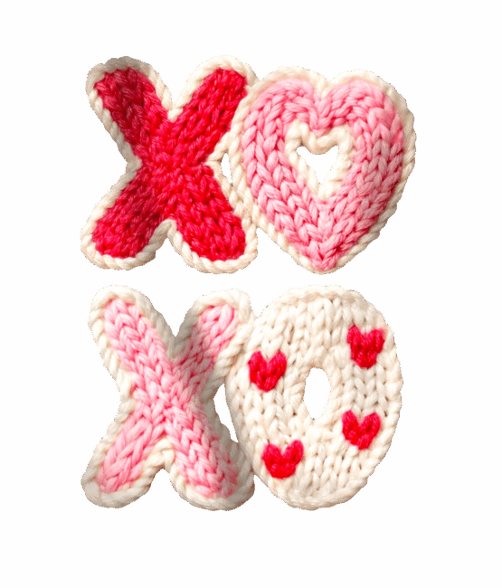 Faux quilt xoxo valentine transfers