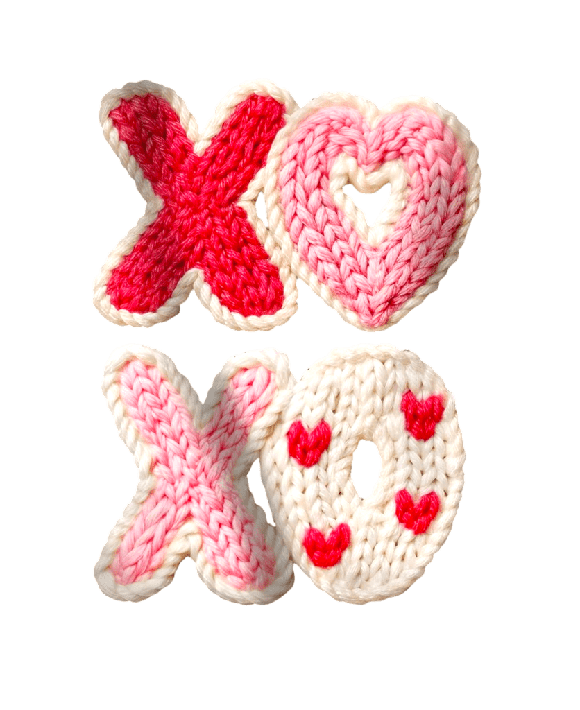 Faux quilt xoxo valentine transfers