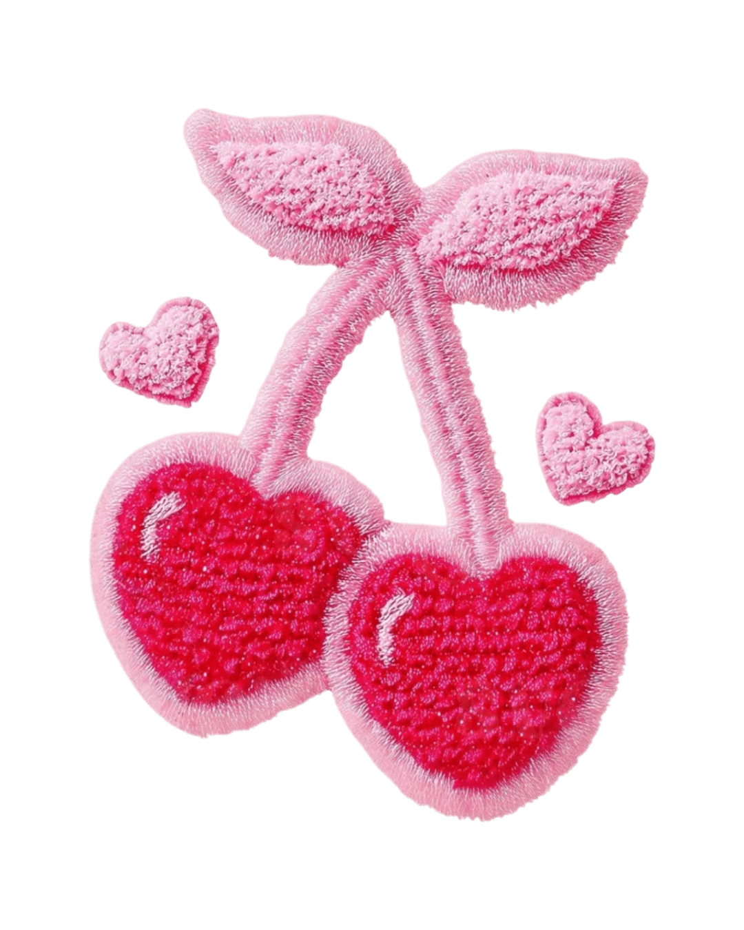 Faux cherry valentine transfers