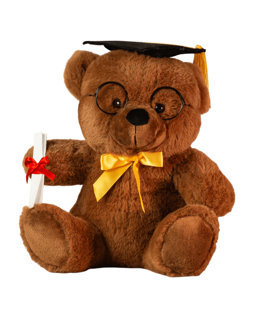 Custom Name text 9" Gingerbread Brown Graduation bear - Image 5