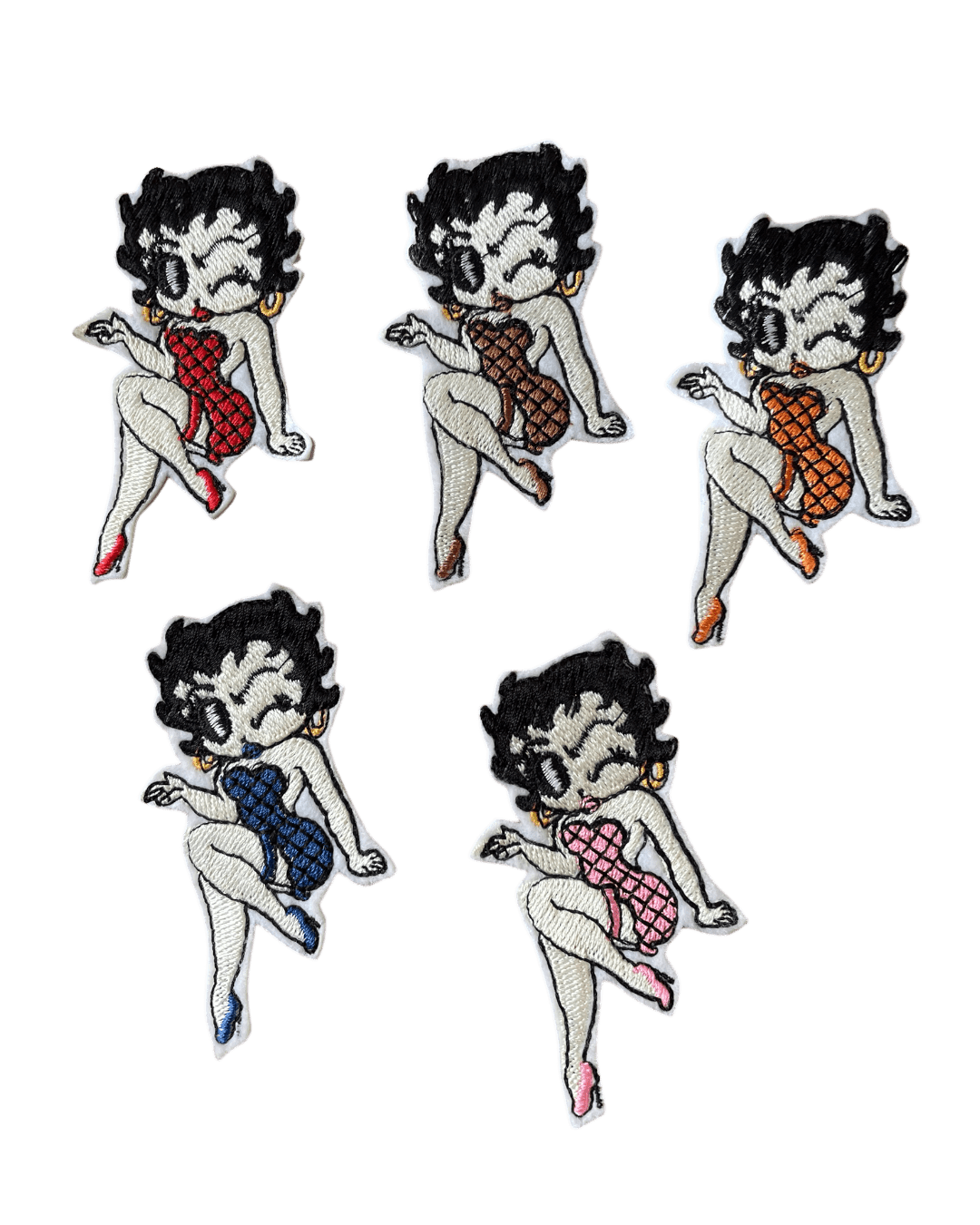 Betty boop iron on melanin patches