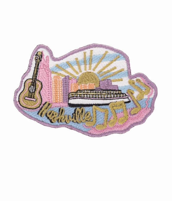 Nashville city iron on patches