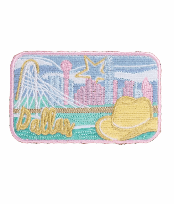 Dallas city iron on patches