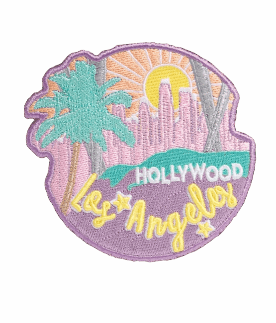 Los Angeles city iron on patches