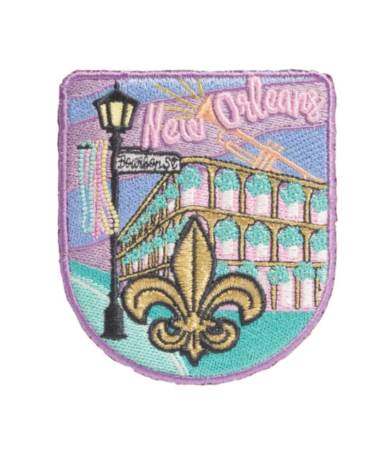 New Orleans city iron on patches