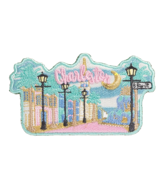 Charleston city iron on patches
