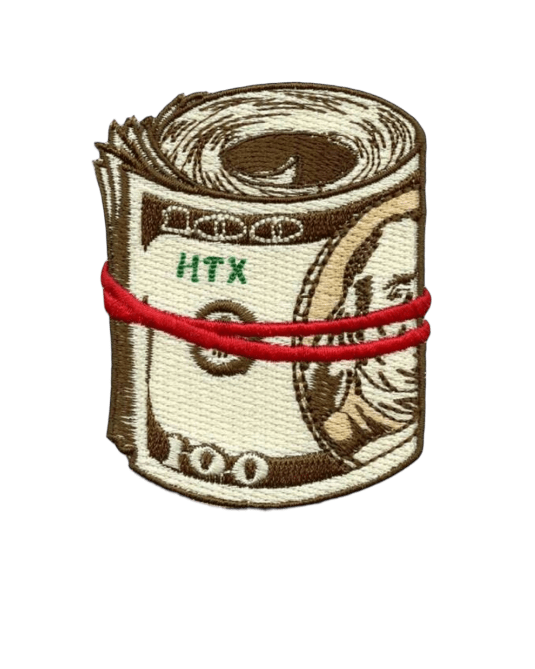 Roll money iron on patch