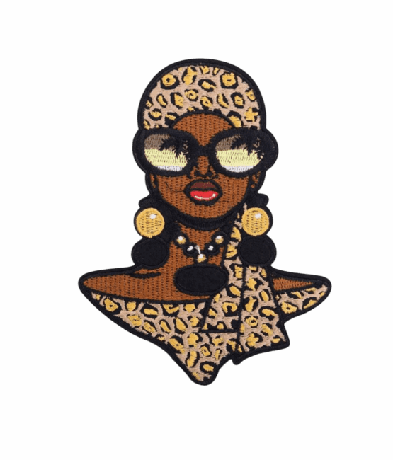 Melanin scarf iron on patches